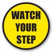 DuraStripe rond veiligheidsteken / WATCH YOUR STEP